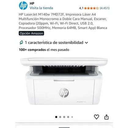 HP LaserJet M140w Multifuncin Lser A4 Wi-Fi