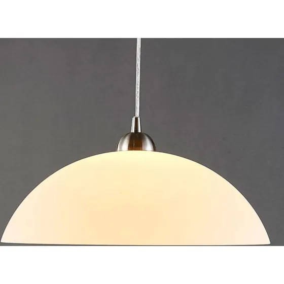 Lámpara colgante Lindby Valeria White - Vidrio Opalino - Ø 40 cm