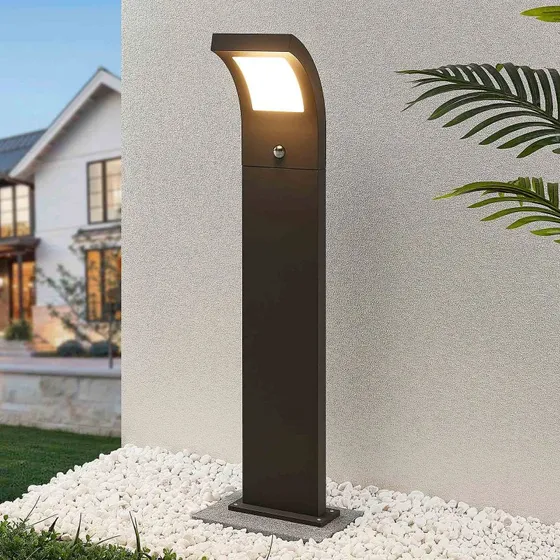 Advik Lámpara de Jardín con Sensor H100 Graphite - Bolardo LED