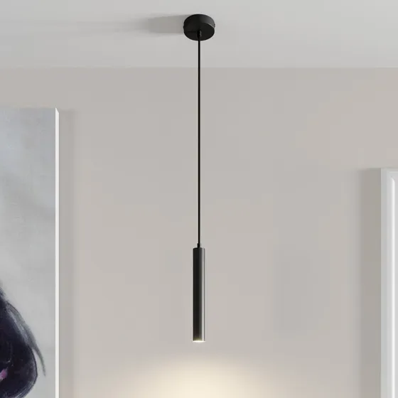 Lámpara Colgante Franka Arcchio Black - Diseño Cilíndrico LED