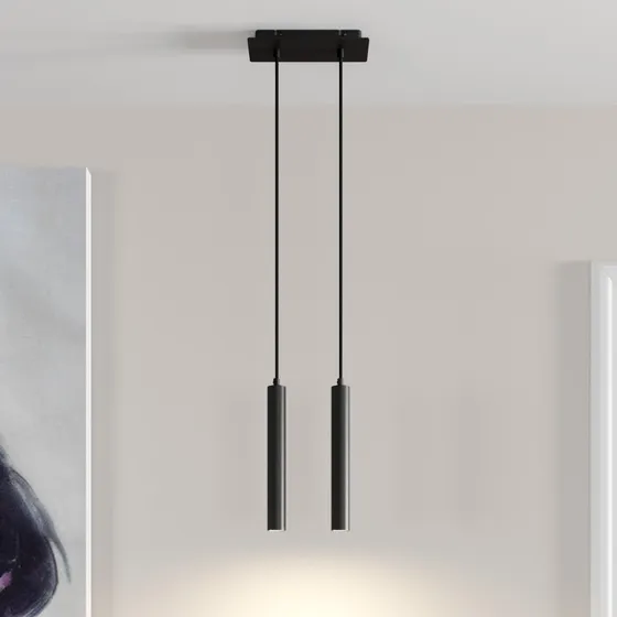Arcchio Franka Lámpara Colgante LED 2 Luces - Negro
