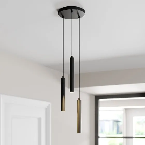 Lámpara Colgante Franka Cluster Black Arcchio - 3 Luces LED