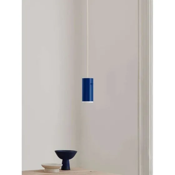 Moebe Tube Lámpara Colgante Small Deep Blue - Aluminio