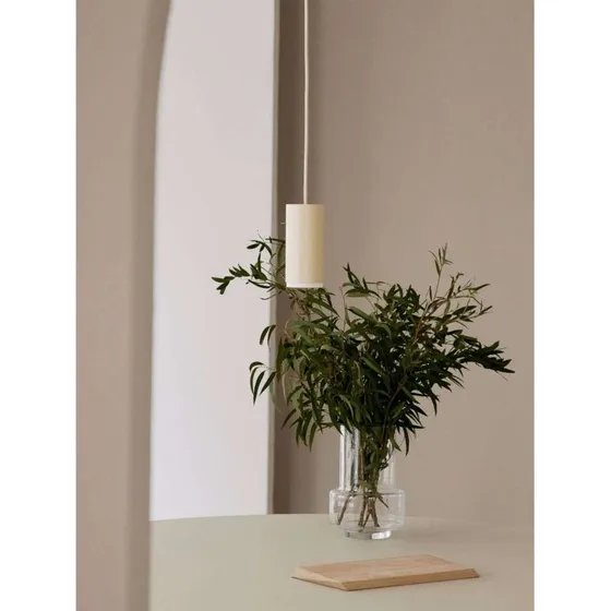 Moebe Tube Lámpara Colgante Small Beige - Aluminio