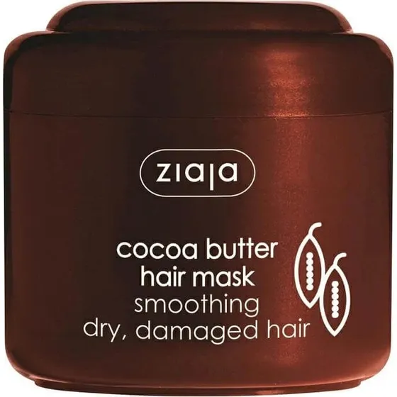 Ziaja Mascarilla para Cabello Seco y Dañado con Manteca de Cacao, 200 ml