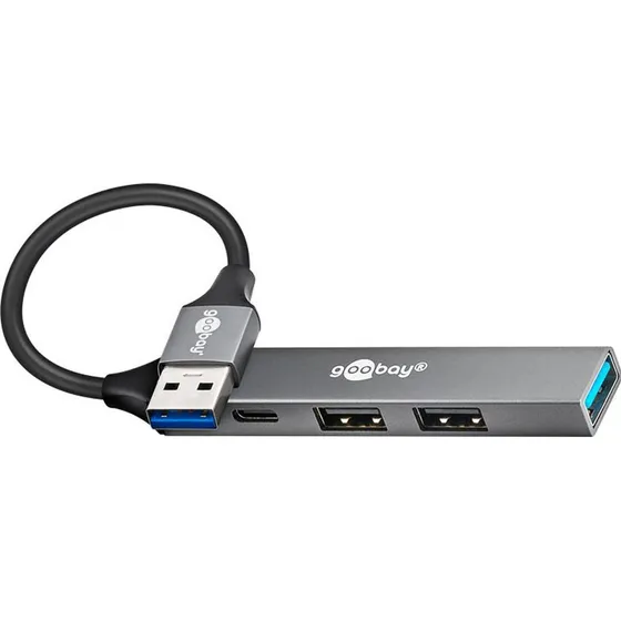 Goobay Slim USB-A a 4 Puertos (GOOBAY-74458)