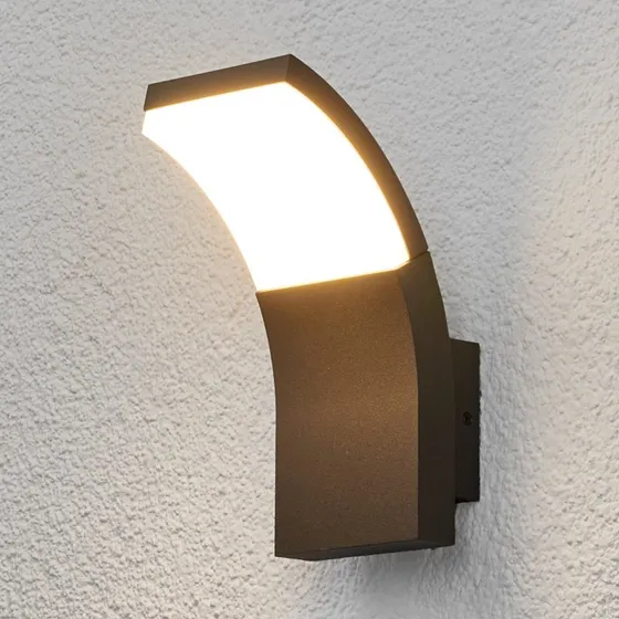 Lucande Timm Aplique de Pared Exterior LED - Gris Grafito - IP54