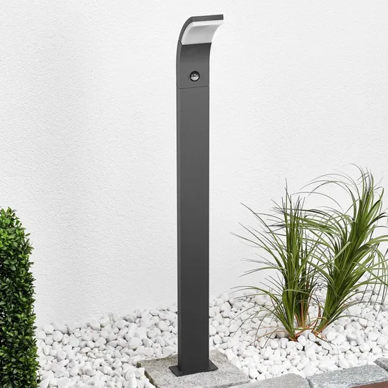 Lucande Timm Lámpara de Jardín LED con Sensor - Antracita - 100 cm