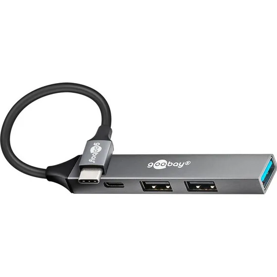 Goobay Slim USB-C 4 Puertos Hub