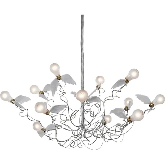 Ingo Maurer Birdie Lámpara Colgante LED con Alas Transparentes