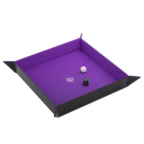 Asmodee Bandeja para Dados Magnética Rectangular Negra/Morada