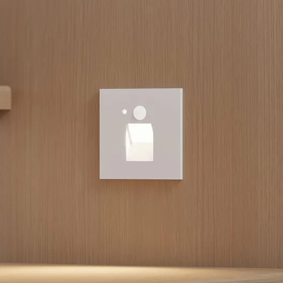 Arcchio Neru Lámpara de Pared LED Empotrable con Sensor, Blanca