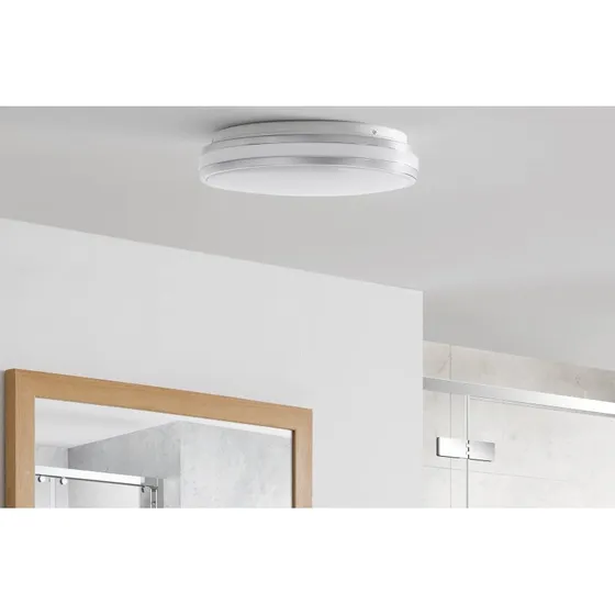 Arcchio Sinovu Lámpara de Techo LED Cromo y Opal Ø34 cm