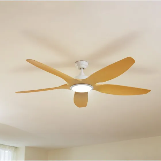 Lucande Ventilador de Techo LED Omendo Blanco CCT Silencioso