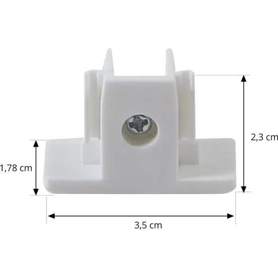Lindby Linaro Track End Cap Blanca - Pieza de Repuesto