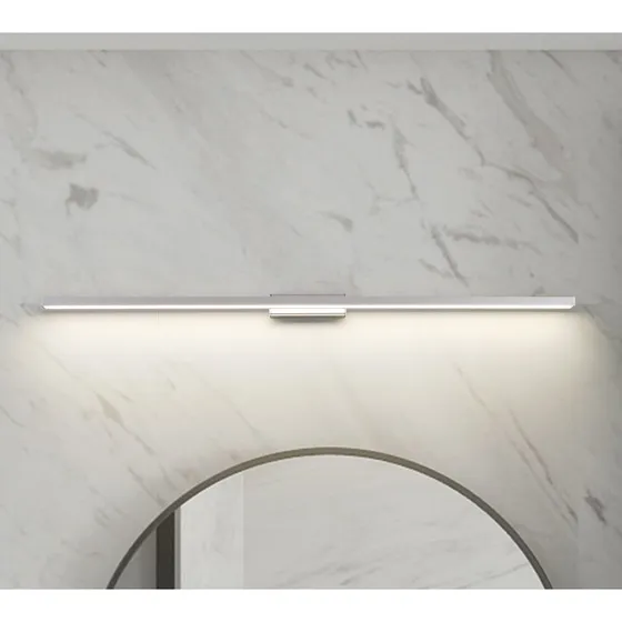 Lindby Alenia Aplique LED para Espejo de Baño, 120cm, Gris
