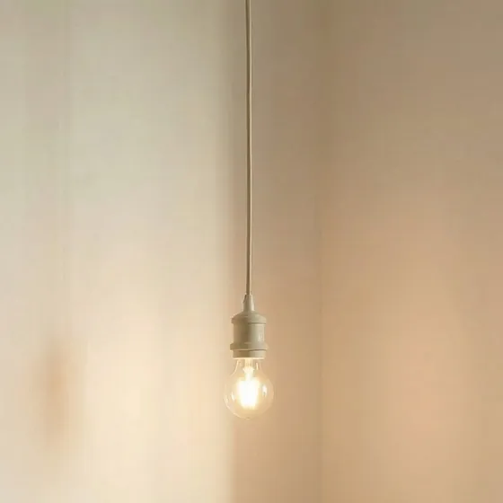 Lindby Lámpara Colgante Hattie Beige, Portalámpara E27, Aluminio