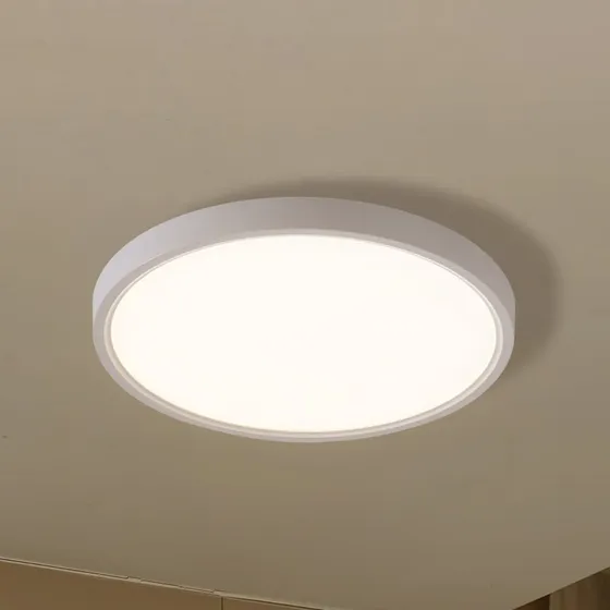Lindby Smart Plafón LED Deika Ø40 cm Blanco - Tuya RGB/CCT