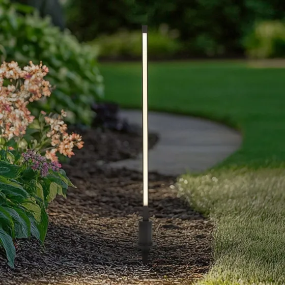 Lindby Neano Bolardo Luminoso LED 80 cm - Negro - IP65
