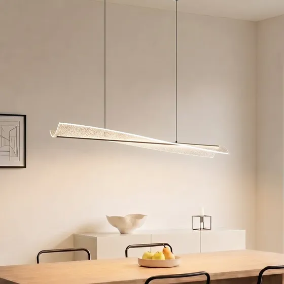 Lámpara colgante LED Lucande Vellia negra - 112 cm - CCT