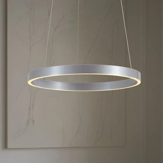 Lucande Yonam Lámpara Colgante LED Ø 60 cm, Aluminio, CCT