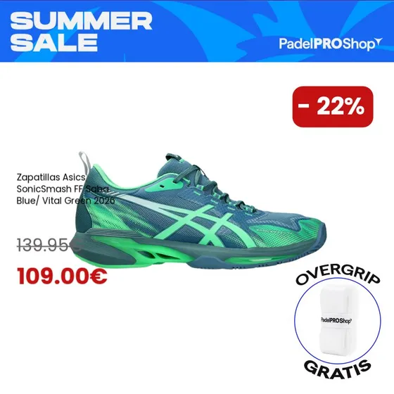 Asics SonicSmash FF Blue/Green Coki Nieto
