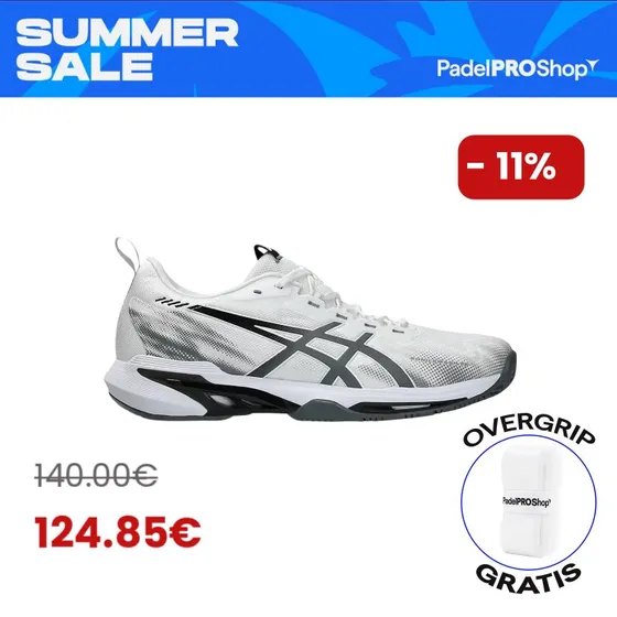 Asics Sonicsmash FF White/Steel Grey 2026 Zapatillas de Pádel