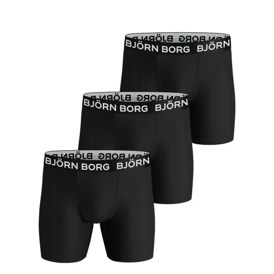 Björn Borg Boxer Sports Negro Pack de 3