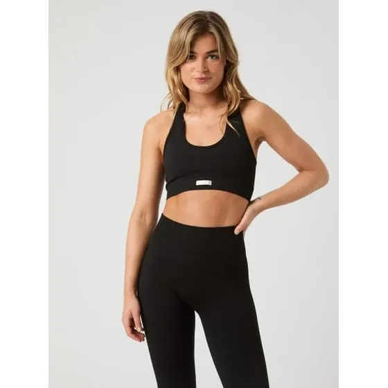 BJÖRN BORG Sujetador Deportivo Studio Low Seamless Negro