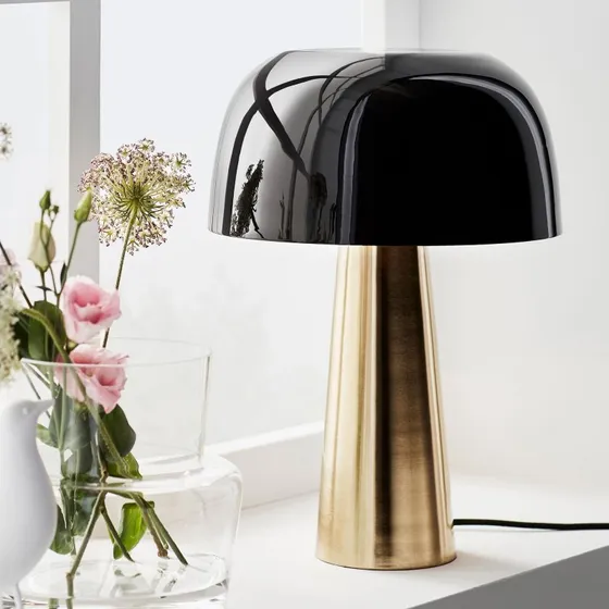 Markslöjd Lámpara de Mesa Blanca Bronce/Negro - Diseño Moderno