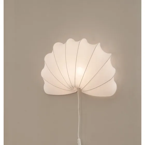 Watt & Veke Aplique de Pared Anna - Algodón Blanco - Ø 53,5 cm