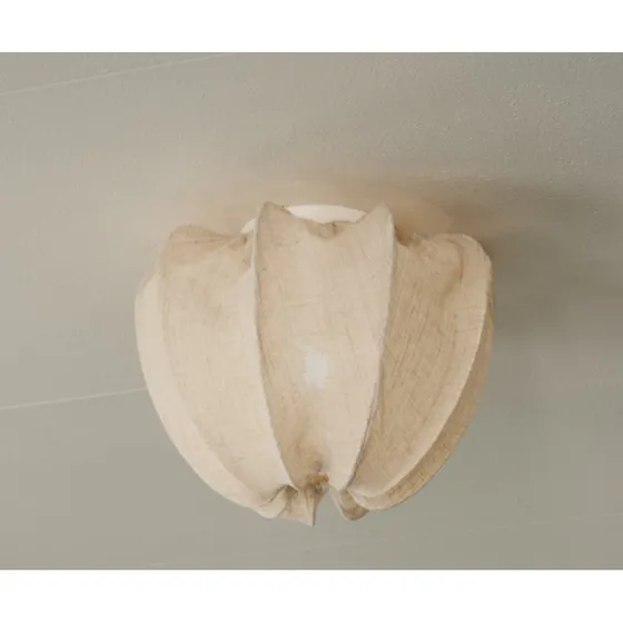 Watt & Veke Plafón Anna de Lino Natural Ø 30 cm