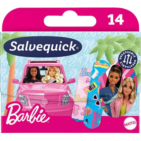 Salvequick Tiritas Barbie para Niños - 14 Unidades
