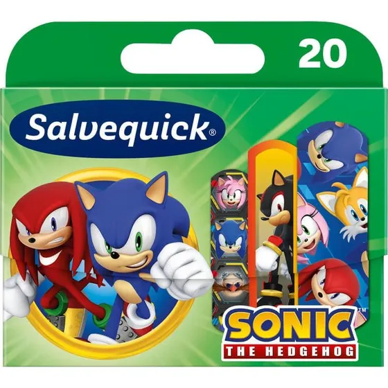 Salvequick Tiritas Infantiles de Sonic el Erizo - 20 Unidades