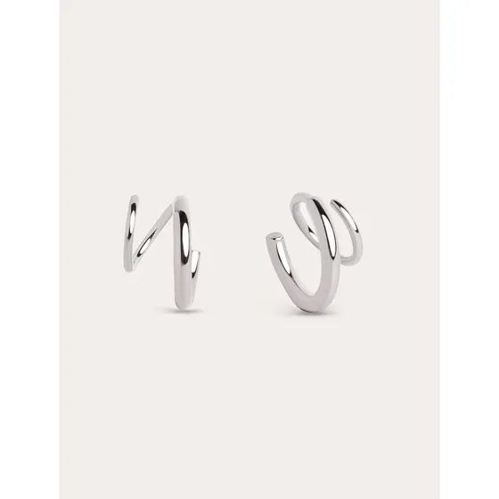 Marca: Pendientes Gota Spiral Plata 925
