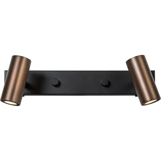 Belid Cato Aplique de Pared Doble Oxid/Negro 31 cm
