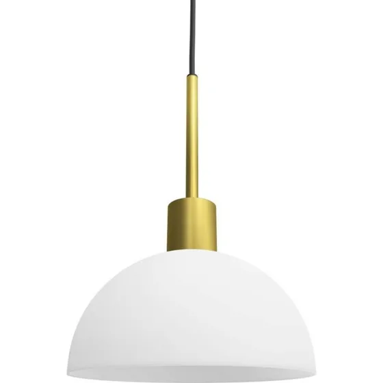 Herstal Lámpara Colgante Vienda Ø20 Latón y Cristal Opal