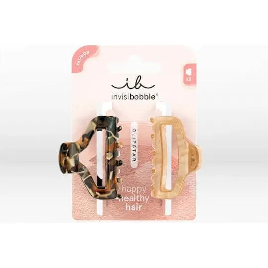 Invisibobble Clipstar Golden Roar Pinza de Pelo - 2 Unidades