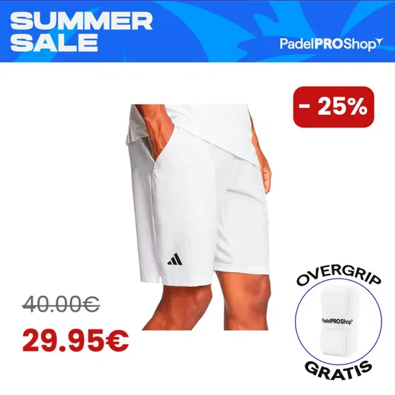 Pantalón corto adidas Club Tennis Climacool Stretch Woven Blanco XXL