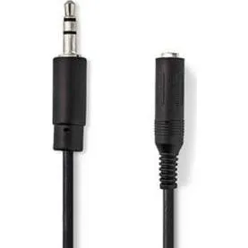 Nedis Cable Audio 3.5mm a 6.35mm 0.2m Negro