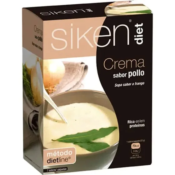 Siken Diet Crema de Pollo 7 Sobres