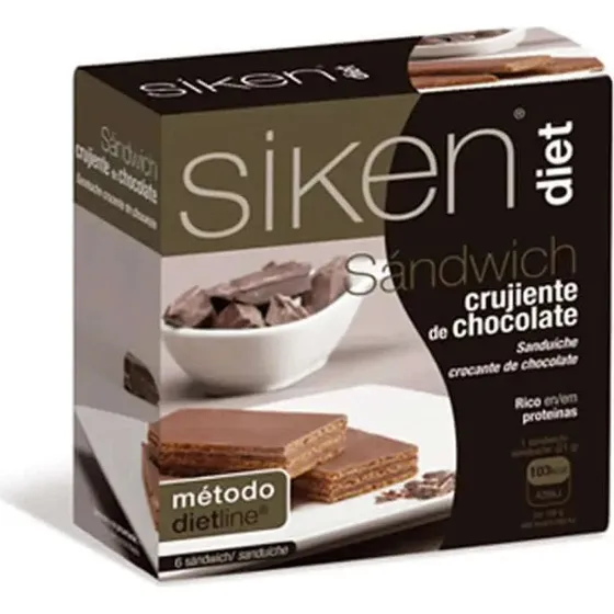 Siken Diet Sandwich Chocolate 6 unidades