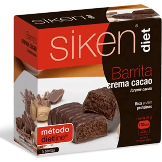Siken Diet Barrita Crema Cacao - Pack de 5 unidades