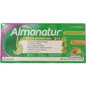 Almanatur Suspensión Oral 20 Sticks 15ml Sabor Melocotón