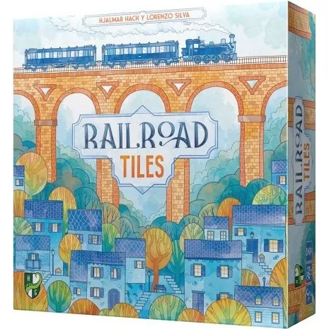 Railroad Tiles Asmodee - Juego de mesa de colocación de losetas