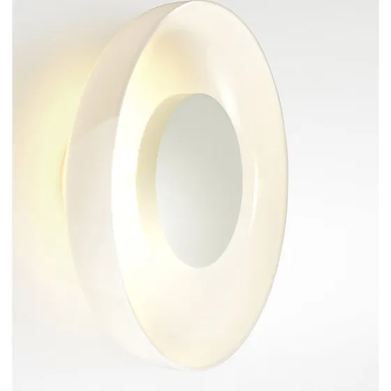 Aplique de pared LED MARSET Aura, Ø 25 cm, opalino