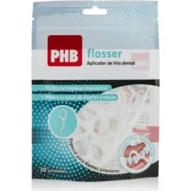 PHB Flosser Aplicador de Hilo Dental PTFE - 30 Unidades