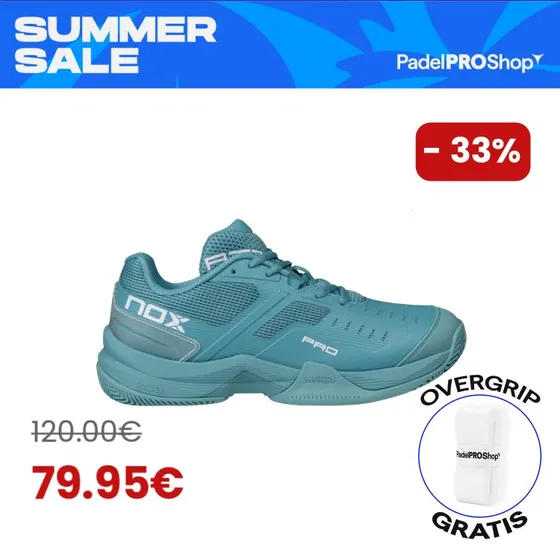 NOX AT10 PRO Turquoise/White 2026 (Zapatillas de Pádel)