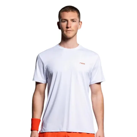 Nox TEAM Hombre SS26 - Camiseta de Pádel Blanca