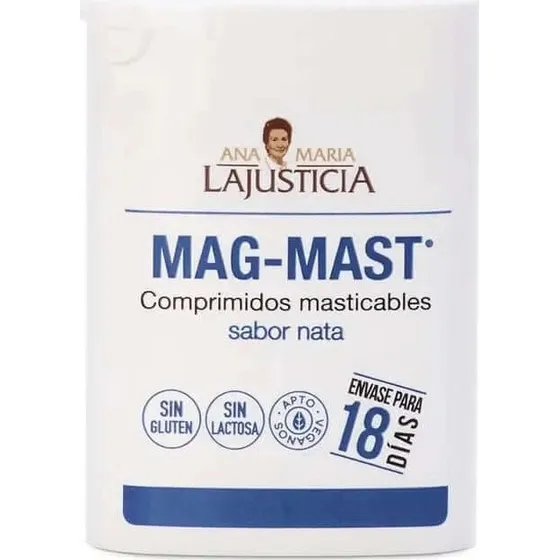 Ana Maria Lajusticia Mag-Mast Sabor Crema, 36 Comprimidos Masticables